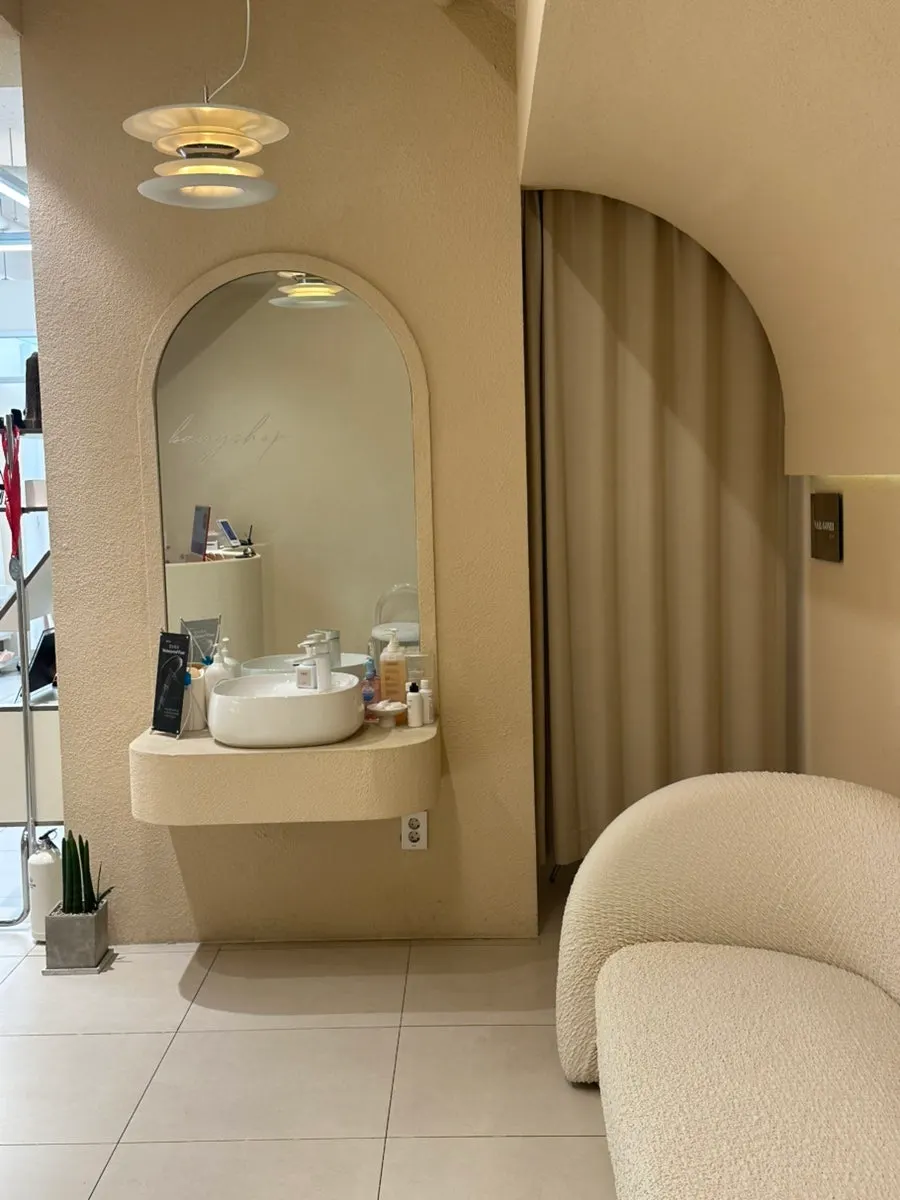 Spacious interior of Vanny Shop's lash studio