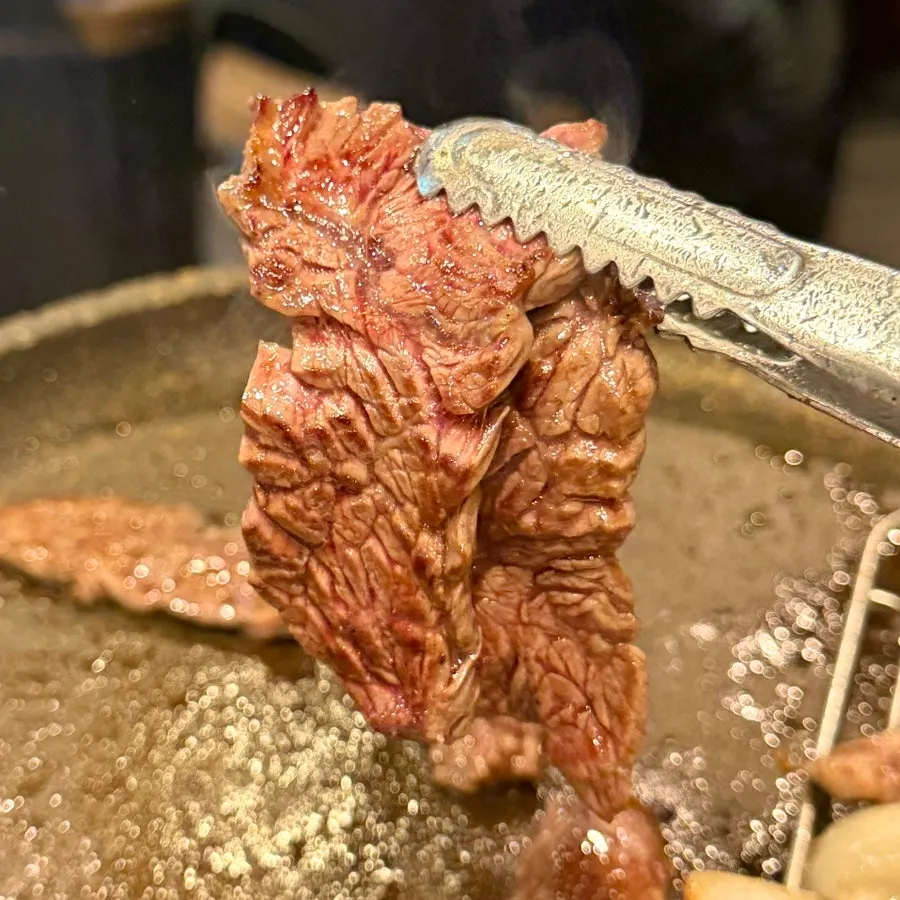 우고집 소고기 구이 클로즈업