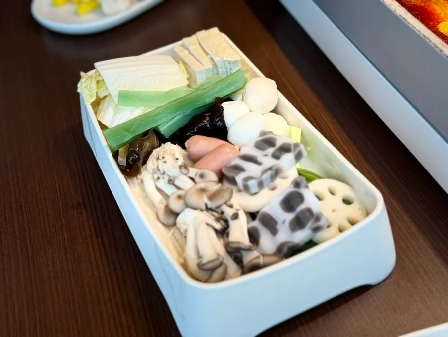 Close-up of kaoyu soaked in mala seasoning