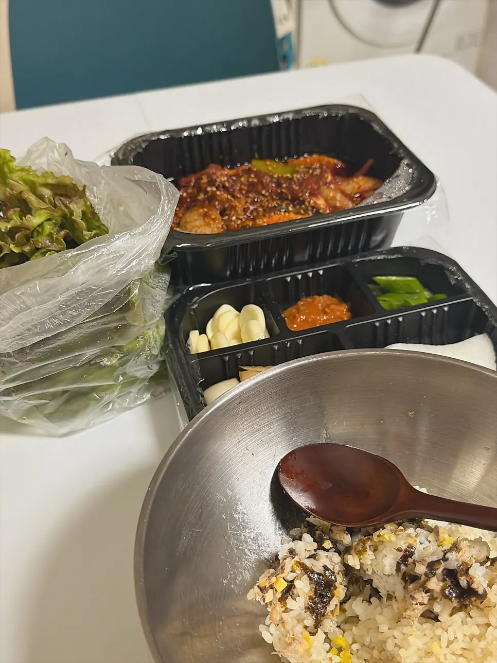 오징어와 제육이 섞인 오제볶음 클로즈업