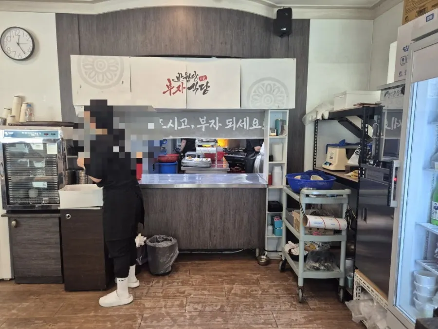 부자식당 석갈비 한 상 전체 모습