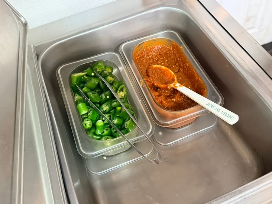 Self-serve lettuce wraps with the fire-grilled dish