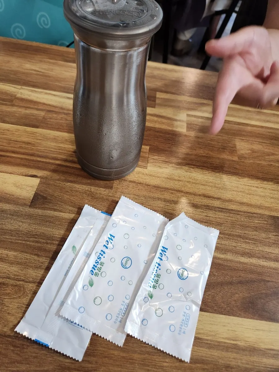Kiosk placed at each table for ordering
