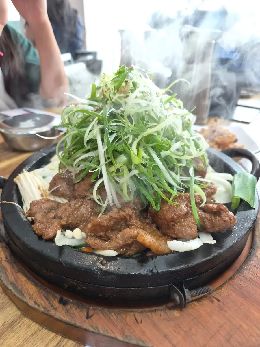 돌판 부자 석갈비 3인분 상차림