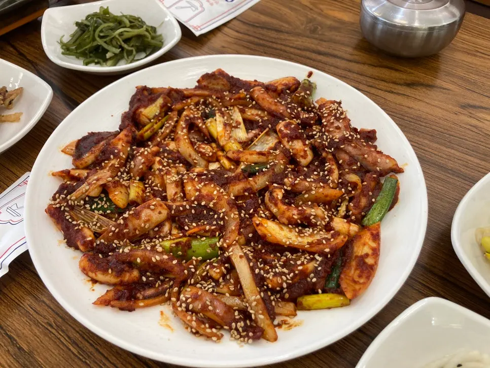 불향 나는 직화 오징어볶음 클로즈업