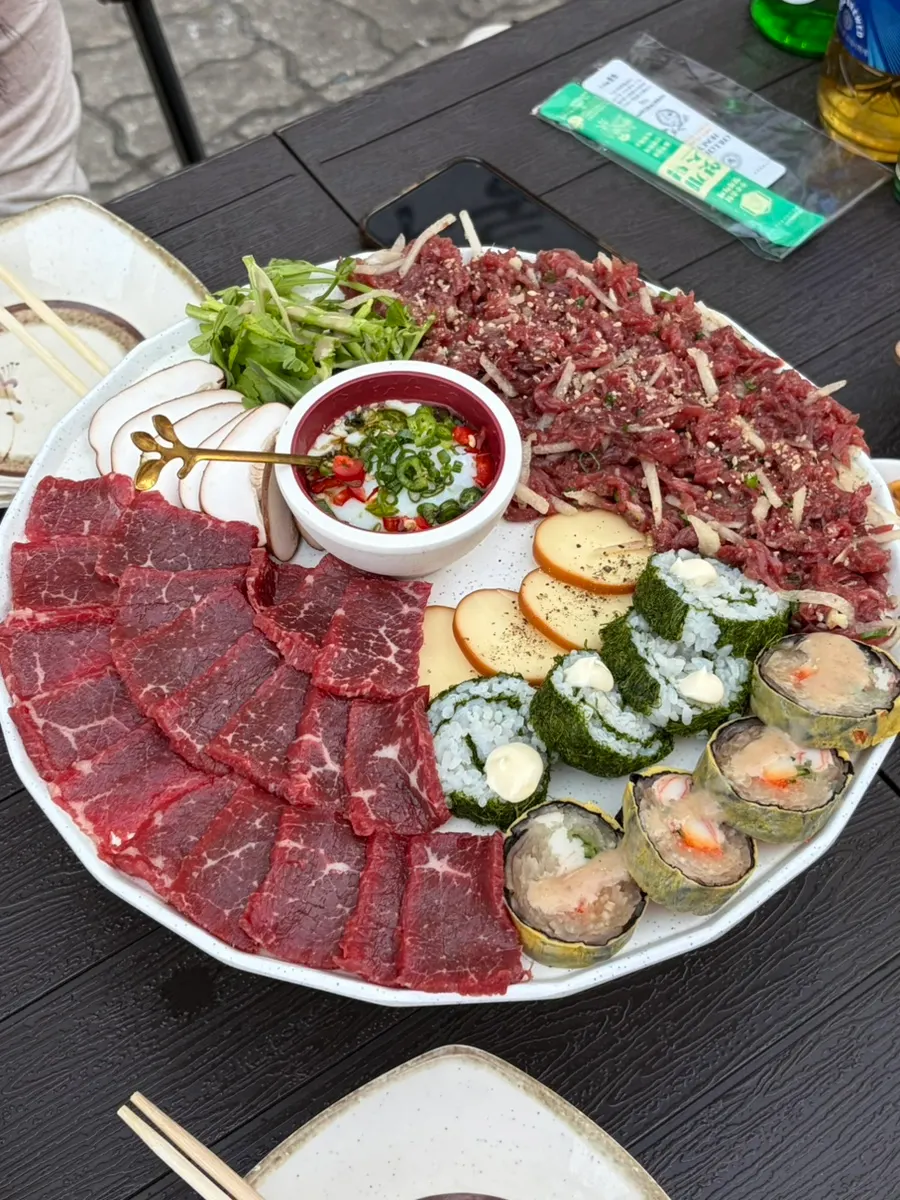 반월가 한상 58,000원 한 접시