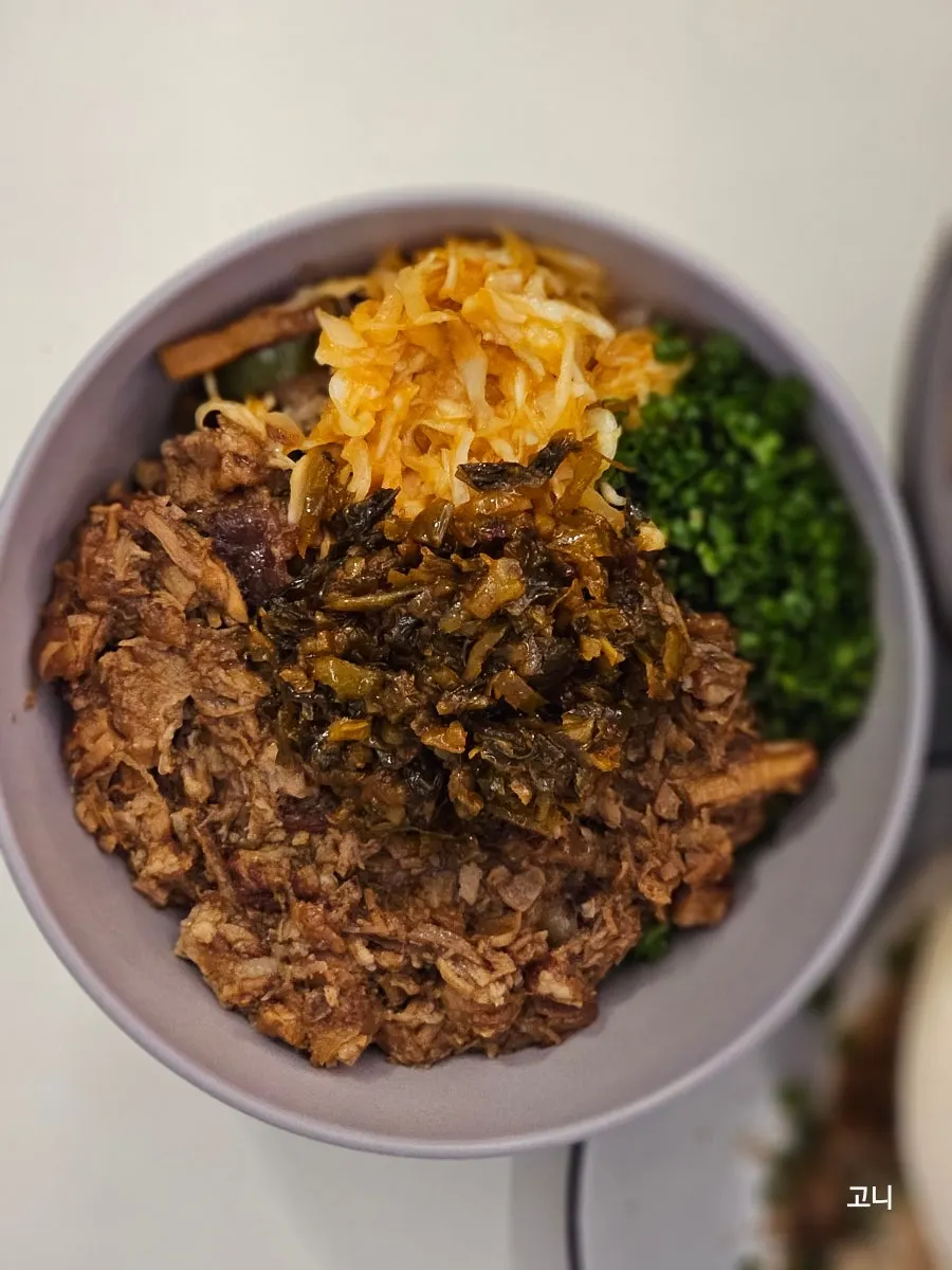타이완 우육면 한 그릇