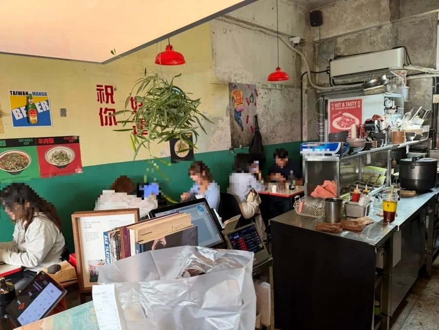 Interior of Bao Seoul Seongsu with bar table