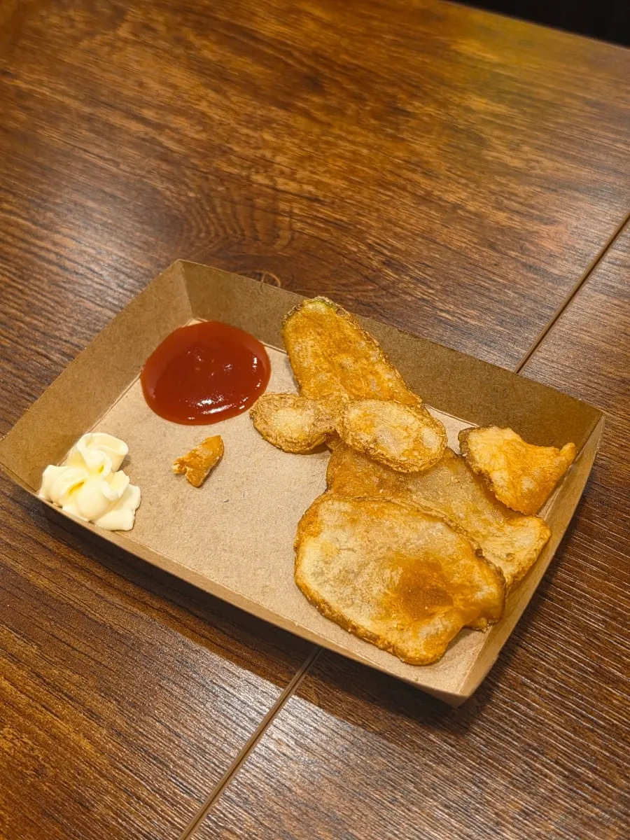 Table seat after ordering burgers