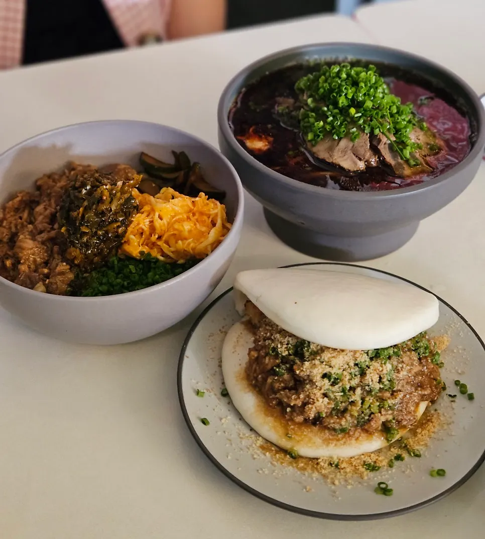 Taiwanese food spread at Bao Seoul Seongsu