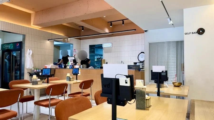 Spacious, open interior of Bap Jangin Hongdae Branch