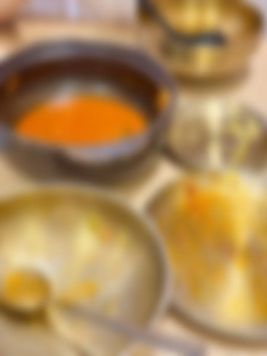 A spoonful of the mixed stew rice