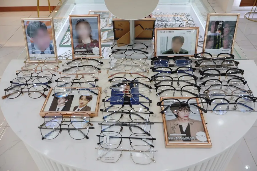 Nine Accord frames on display