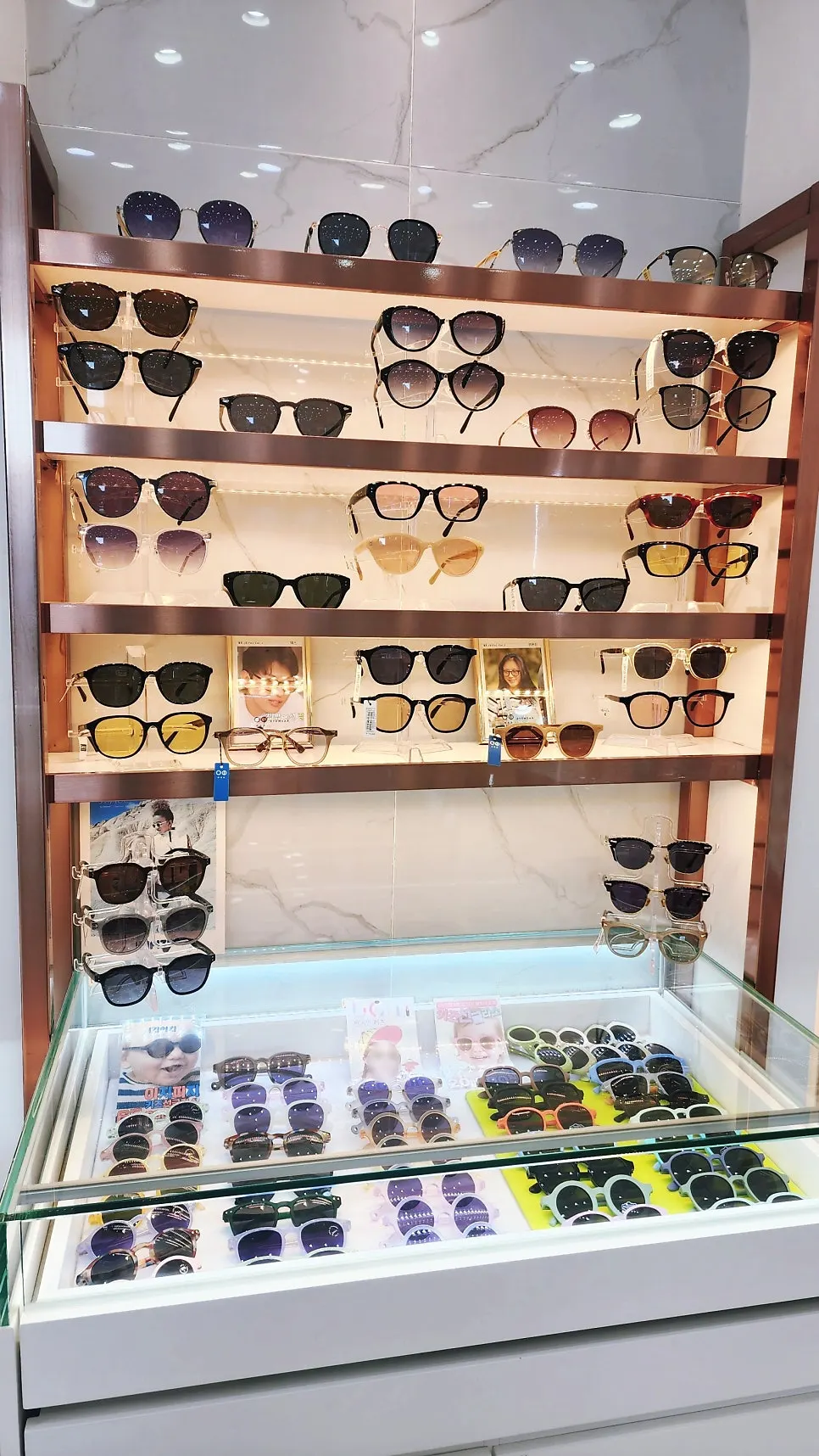 Everyday sunglasses on display