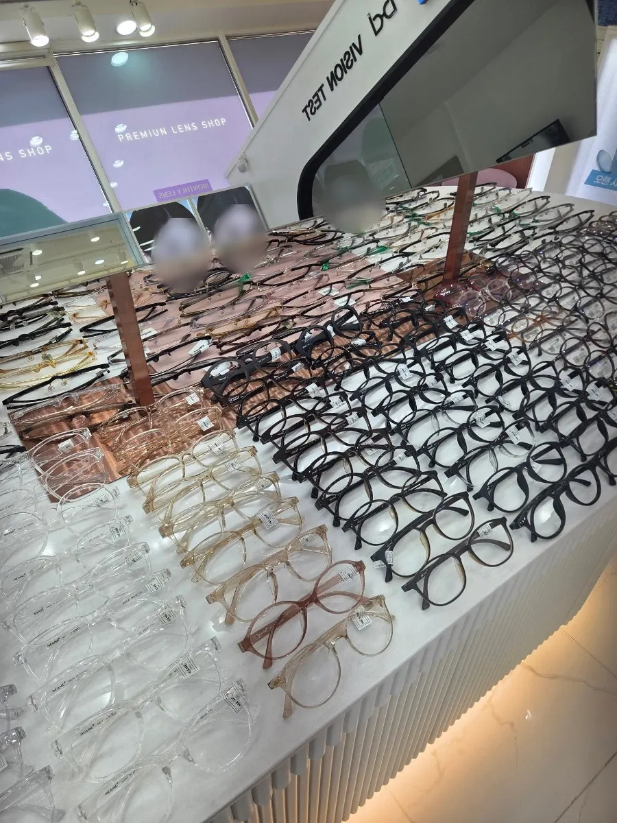 Eyeglass frames organized by price range