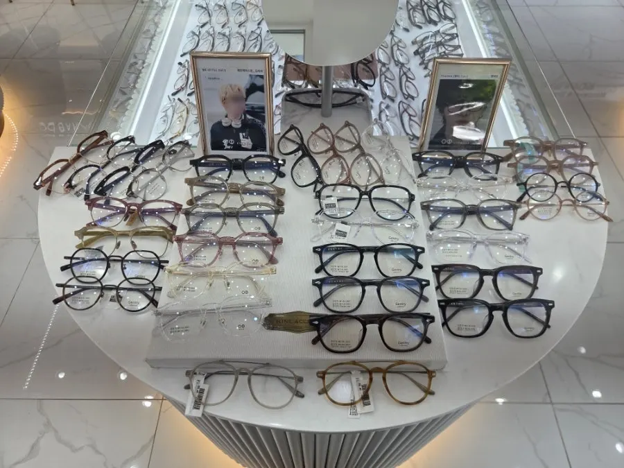 Frames arranged side by side by brand