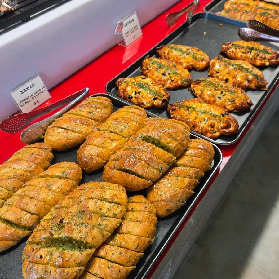 Cheese bread and various baked goods at Barirus