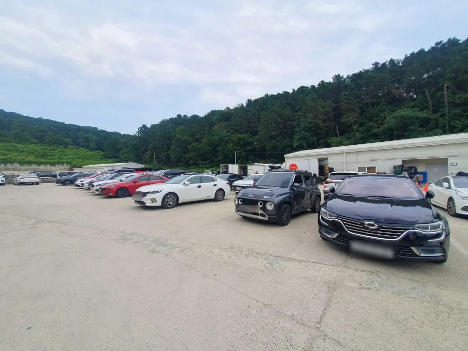 Barirus's dedicated parking lot and EV charging area
