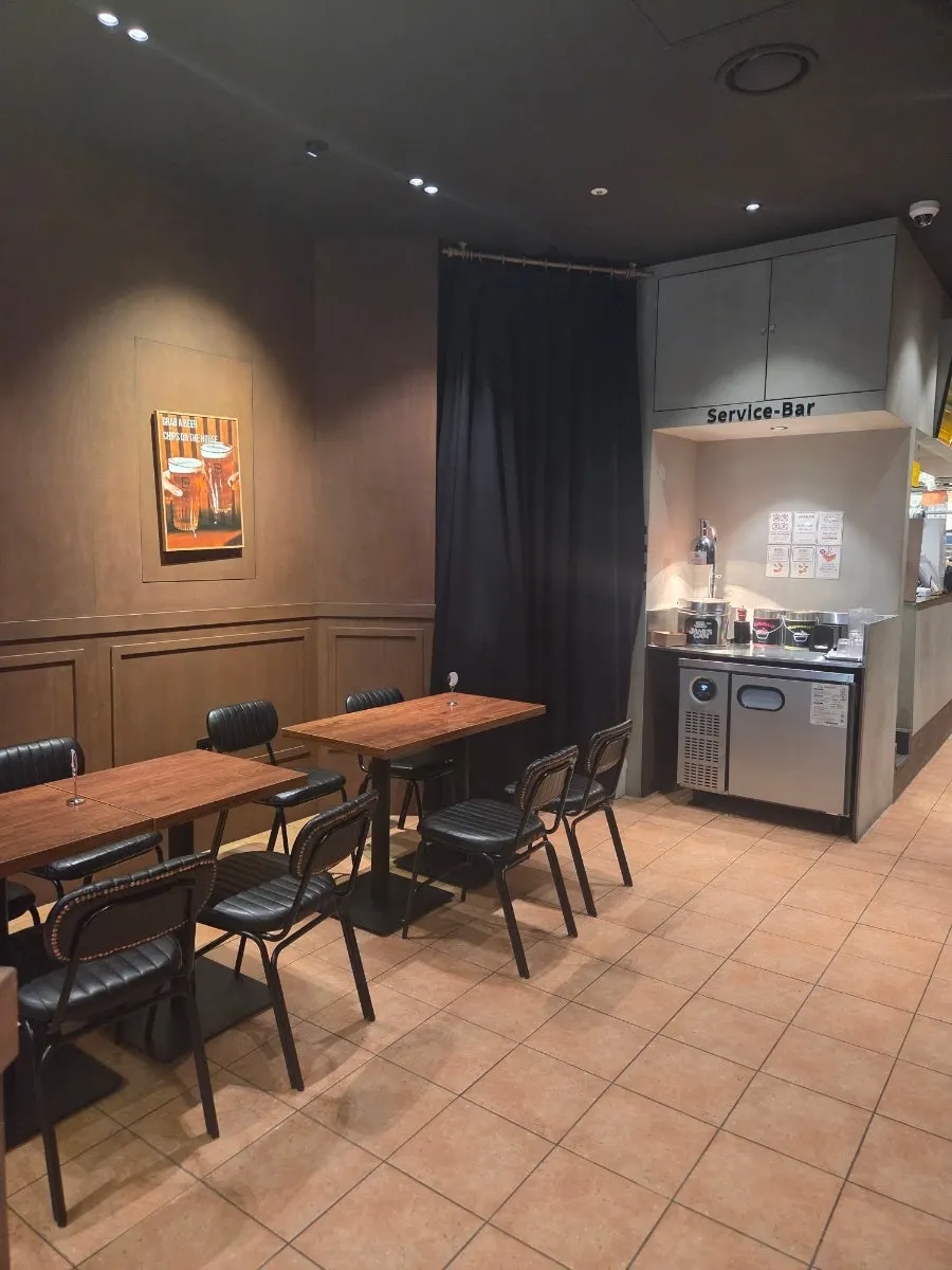 Exterior of the Base Burger store inside Avenue France Gwanggyo