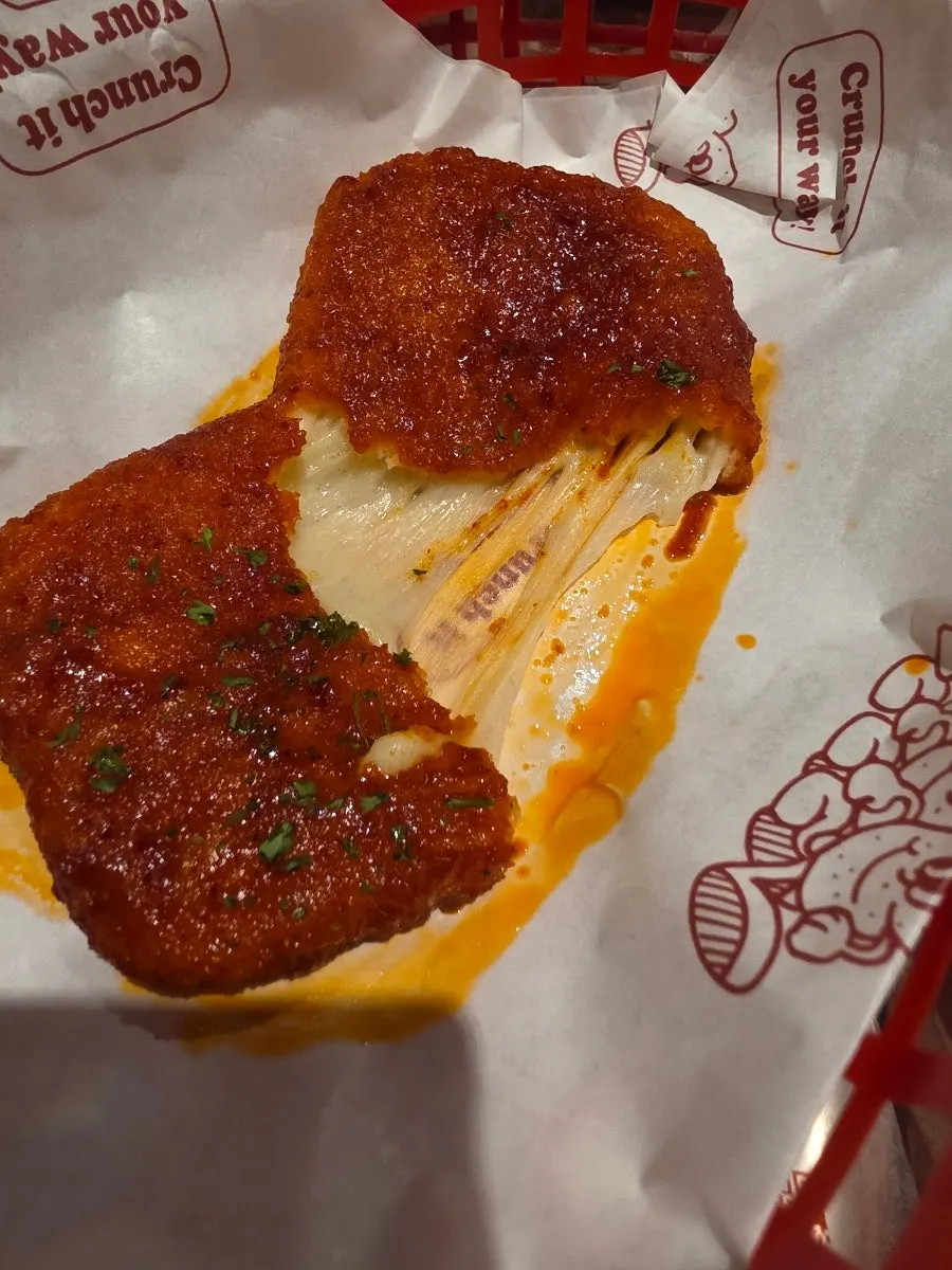 Chewy stretchy mozzarella cheese bar