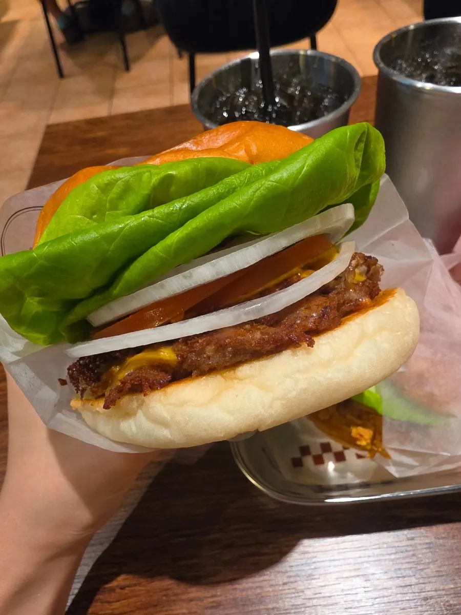 Double Base Burger with two beef patties