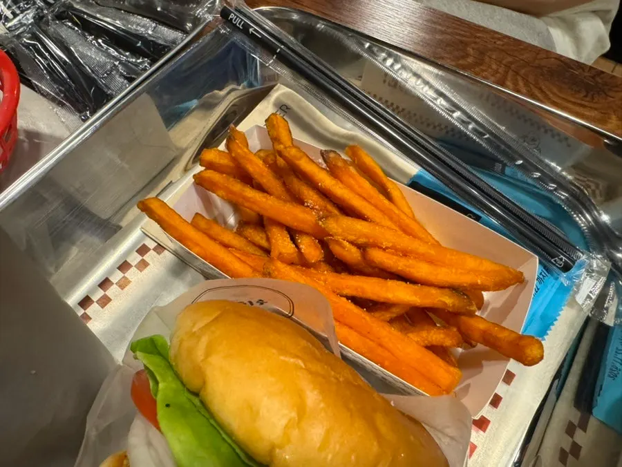 Sweet potato fries swapped in for regular fries