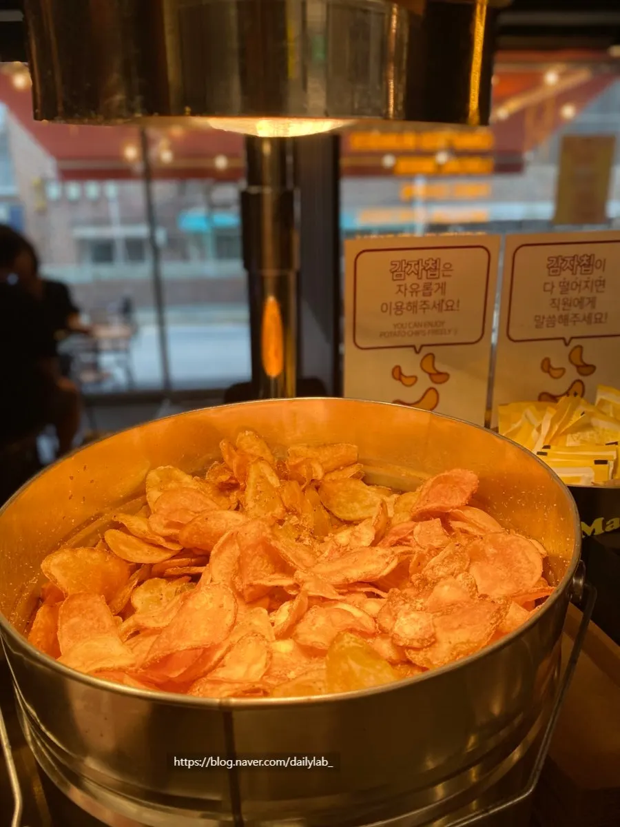 Fries served alongside the burger