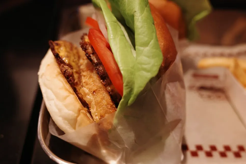 THE Bas Burger with two patties