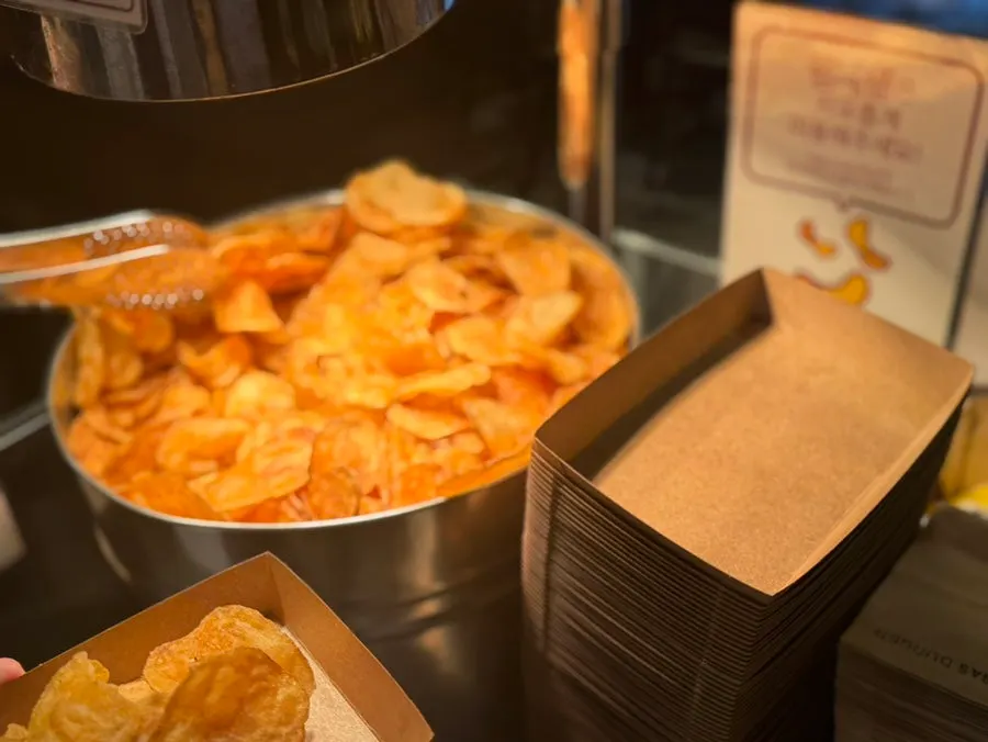 Salt, pepper, ketchup, and mayonnaise at the self-bar