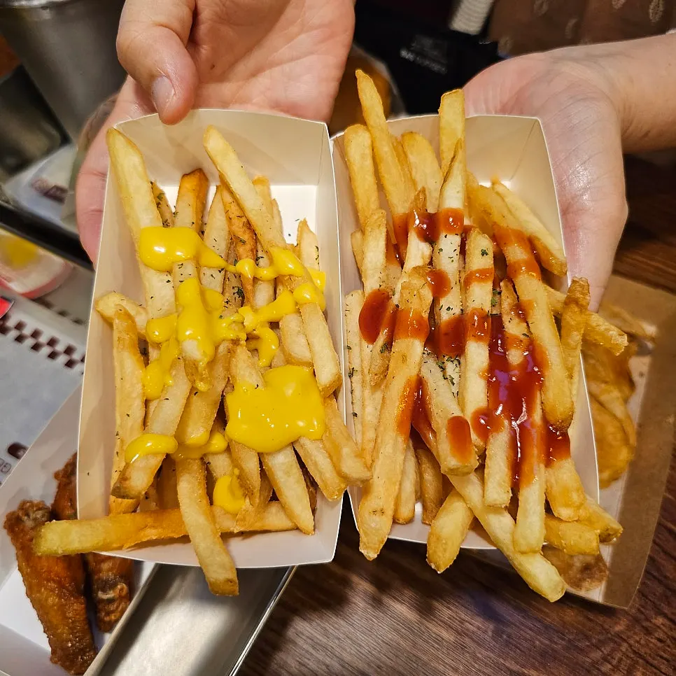 French fries included with the set