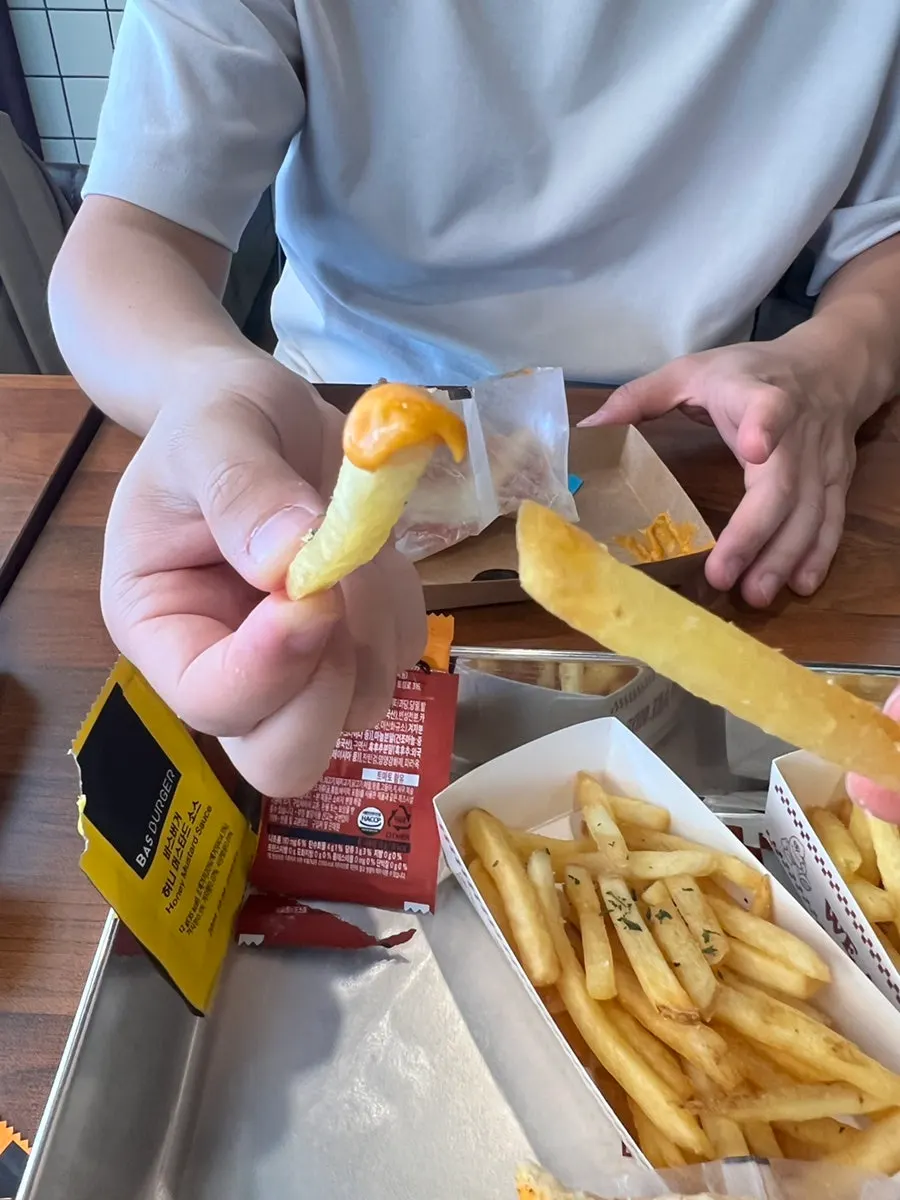 Freshly fried, crispy fries
