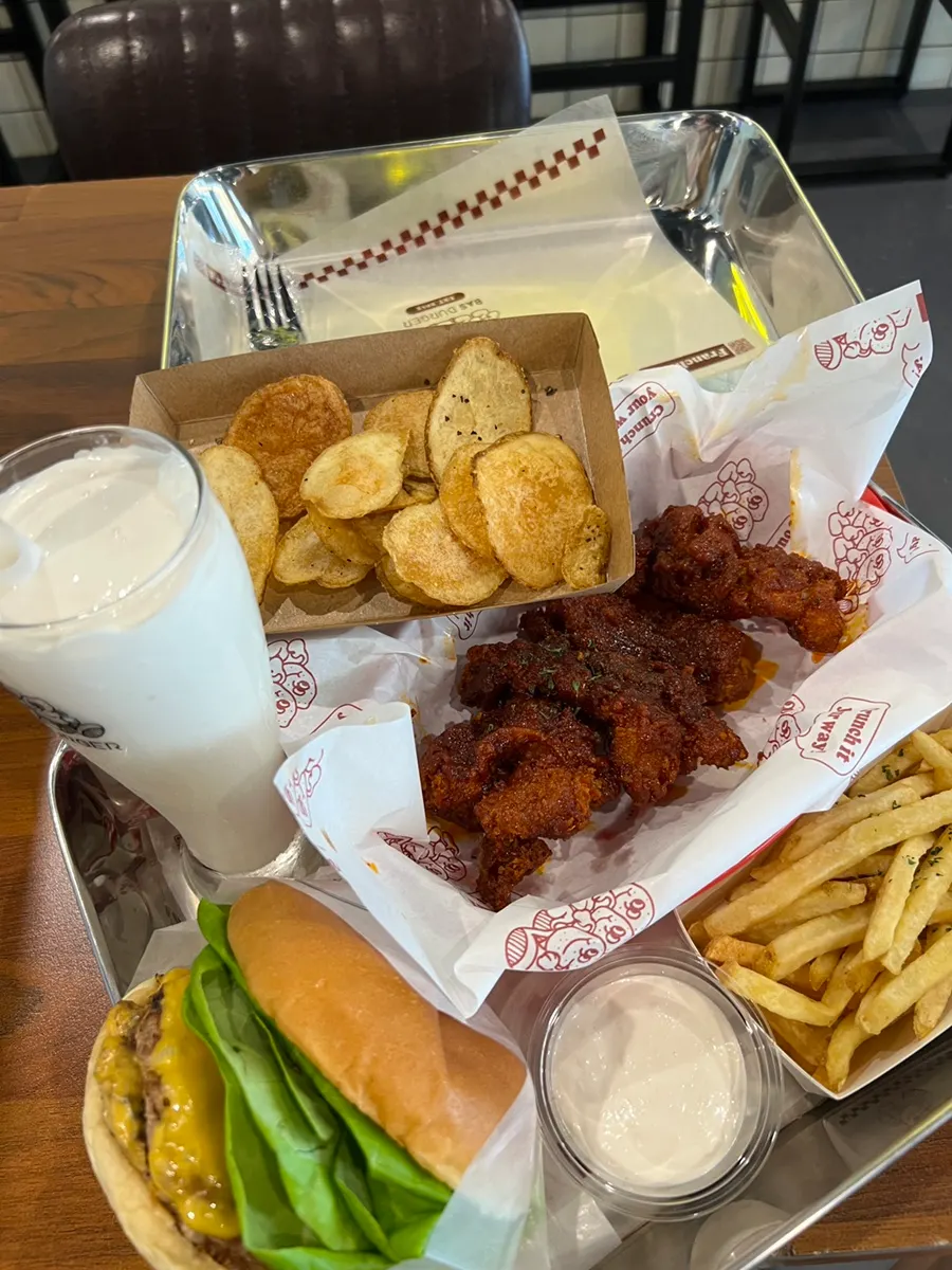 Ranch sauce served with fries