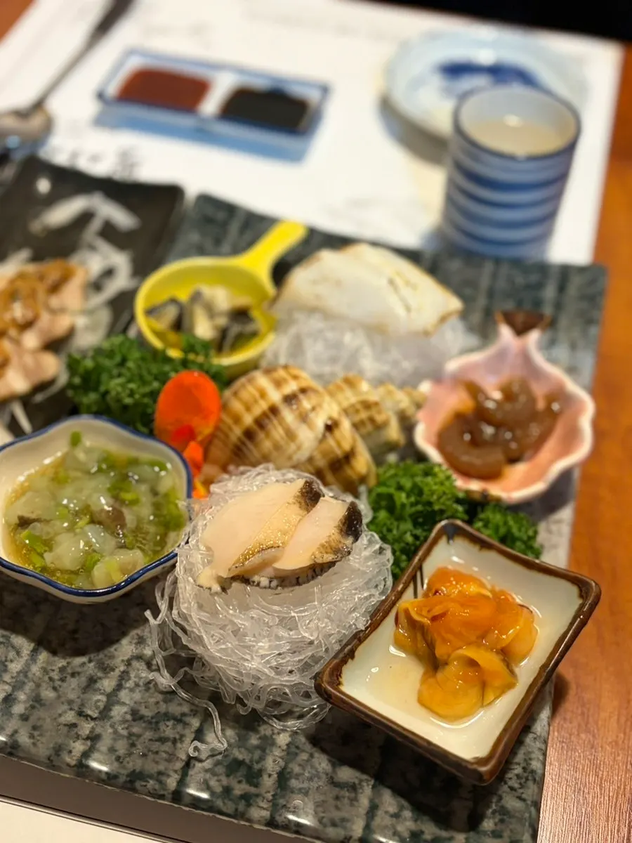 Plate of boiled squid