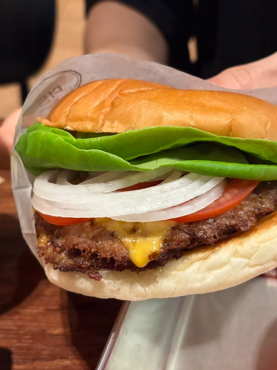 Base double burger with two patties