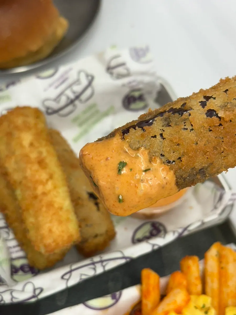 Eggplant Fries served with chipotle sauce