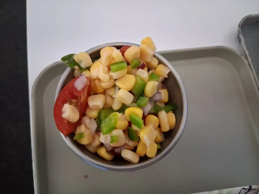 Corn salad ordered as a side