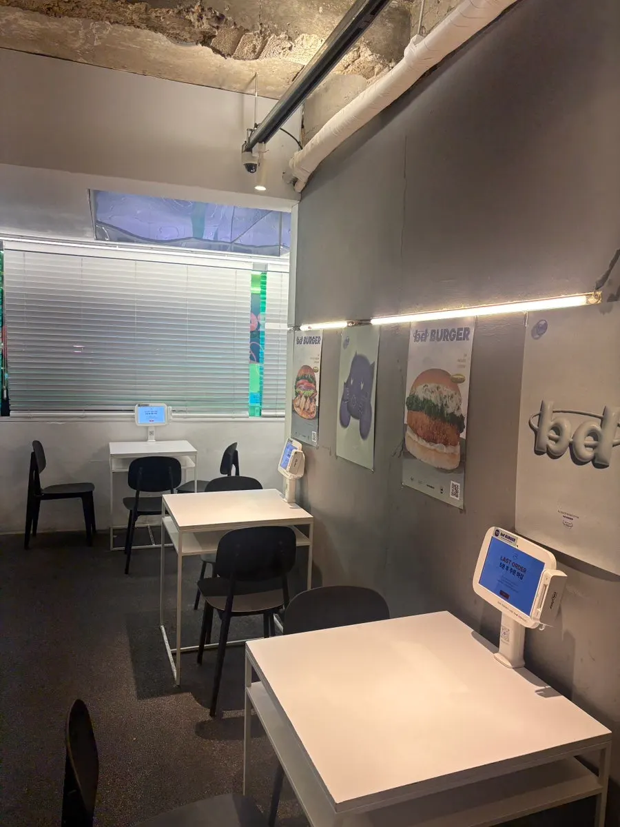 Ordering tablet placed at each table