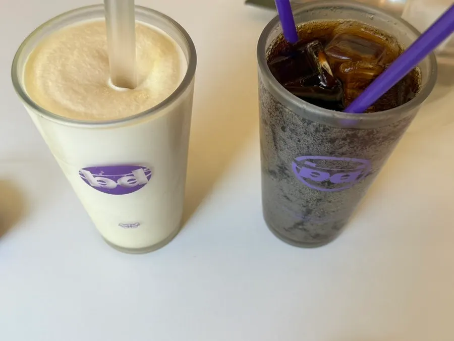 Milkshake and soda drinks