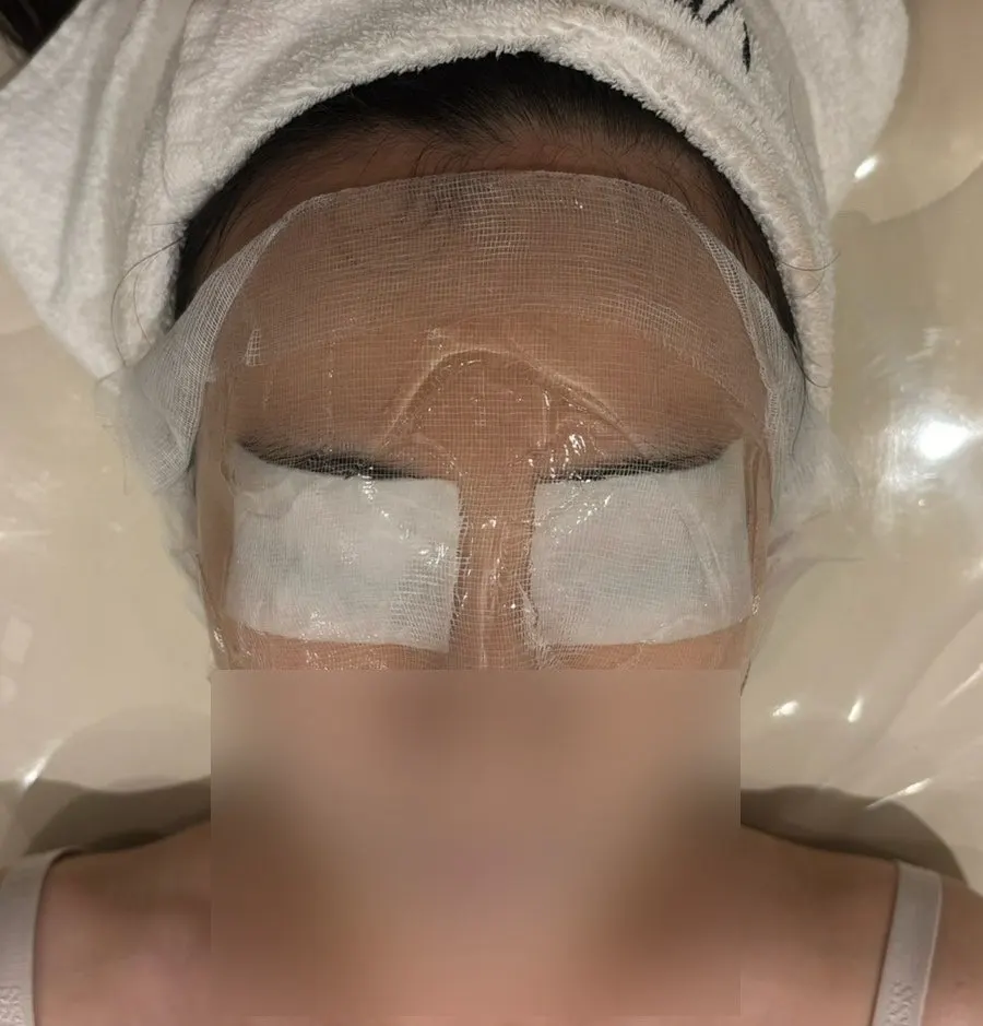 The calming finishing mask step