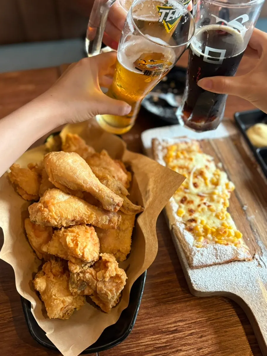 A crispy-outside, juicy-inside piece of fried chicken