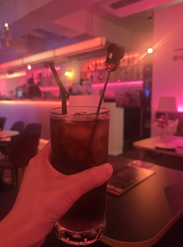 A cocktail glass enjoyed at B-LAB Jamsil Bangi