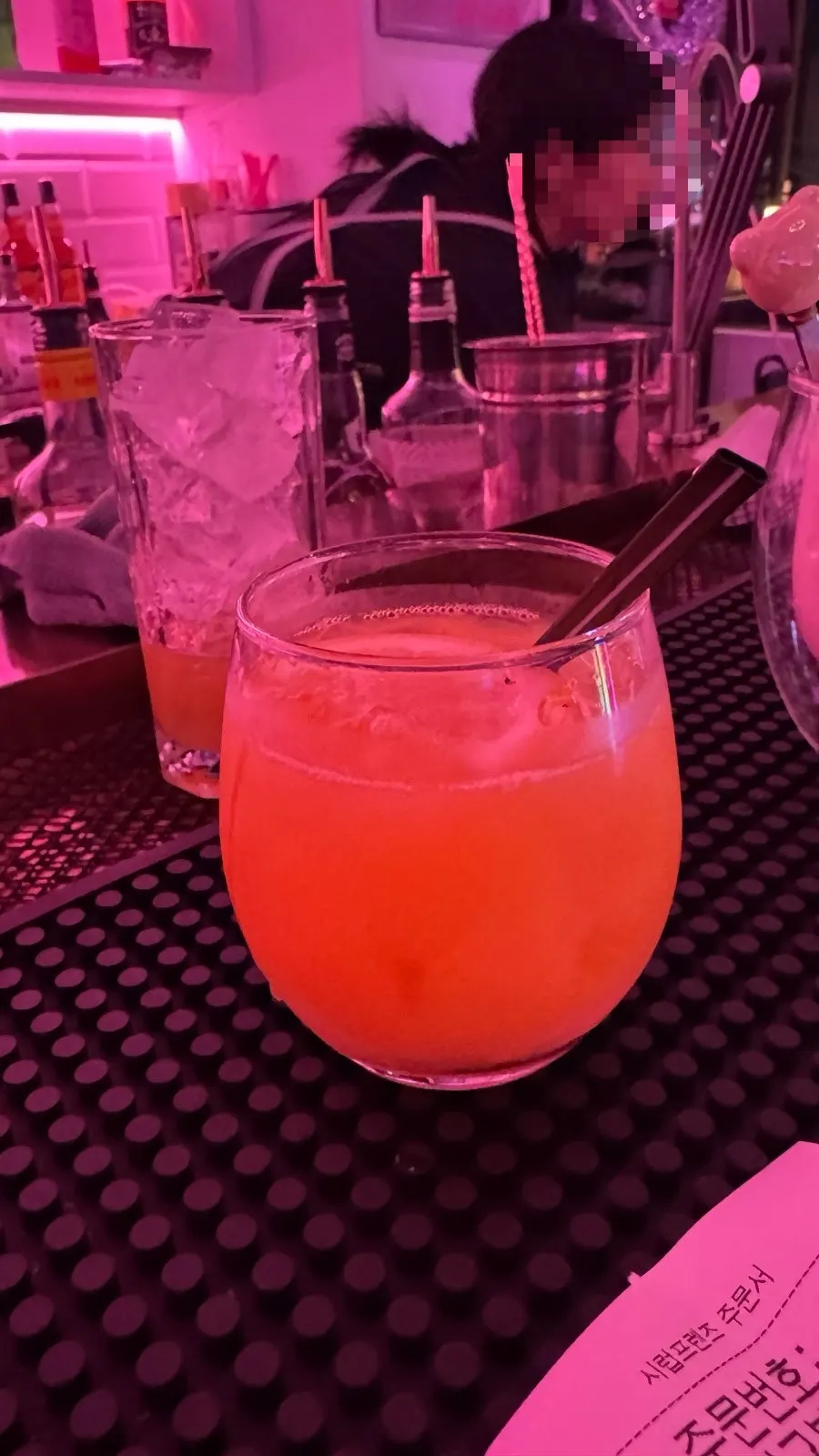 The last cocktail ordered at V-Lab Konkuk