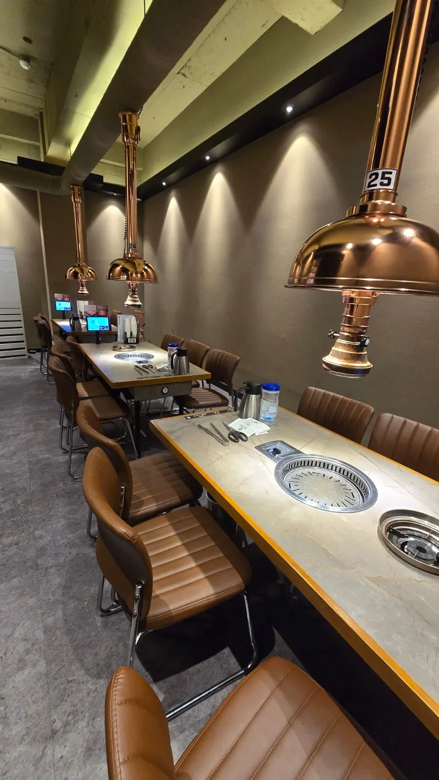 Sofa seating and group rooms arranged in the restaurant
