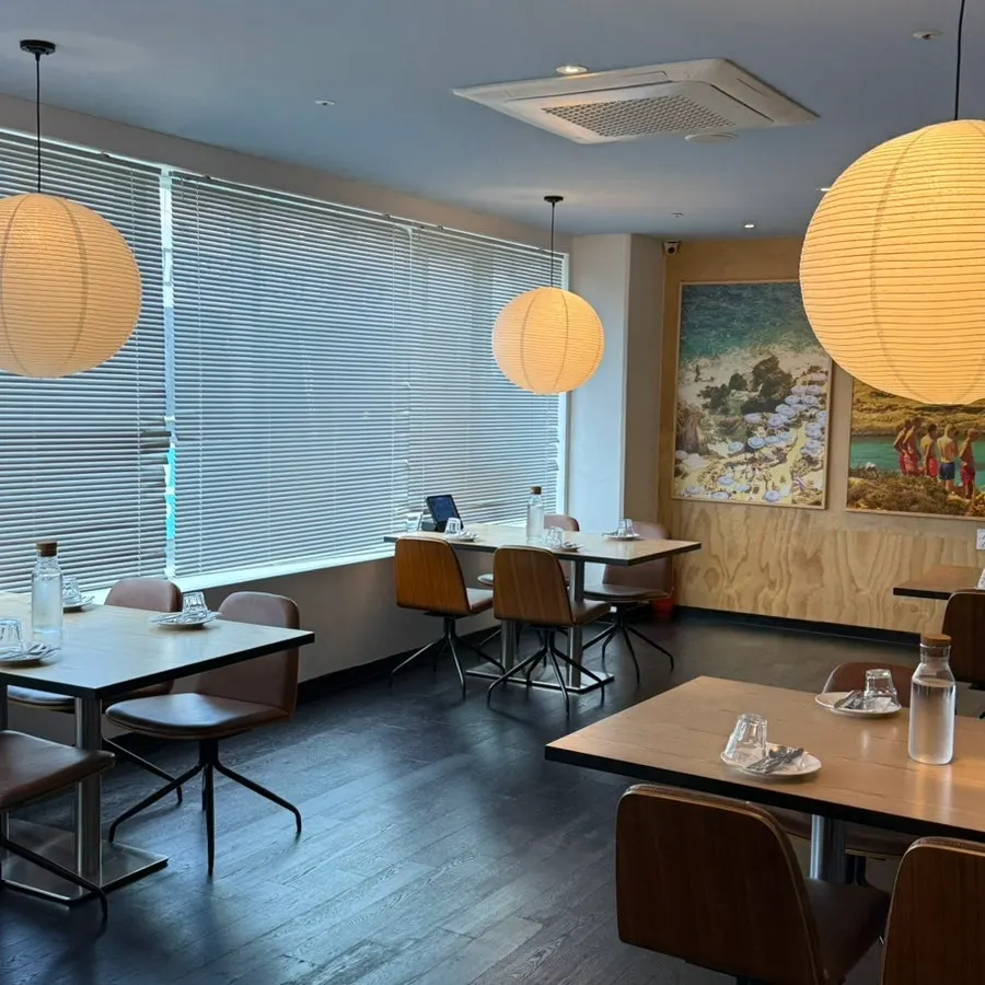 Bright and dark dining areas