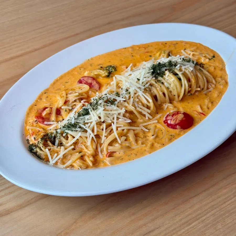 Spicy crab pasta