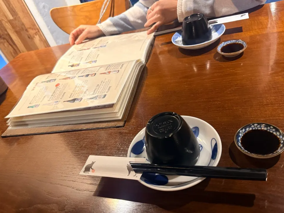 The sashimi set ordered for three people