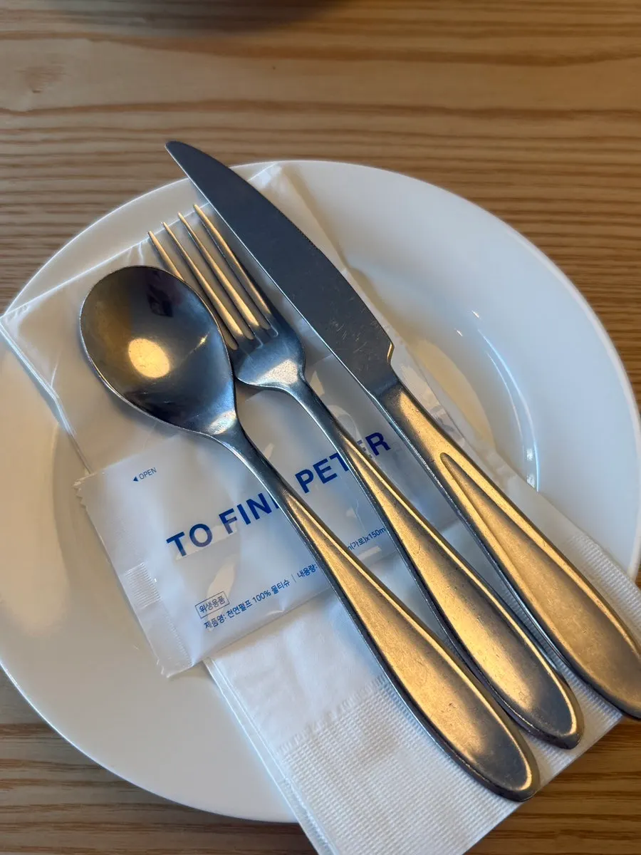 Cutlery neatly set on the table