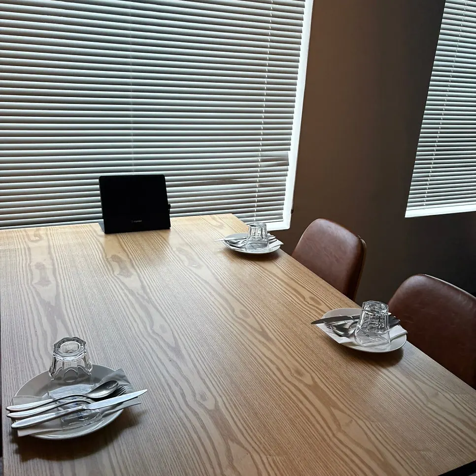 Tablet ordering system on the table