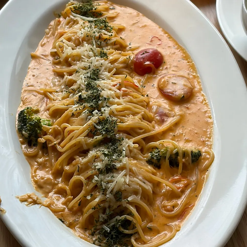 Abalone Innards Cream Pasta with jalapeño flavor