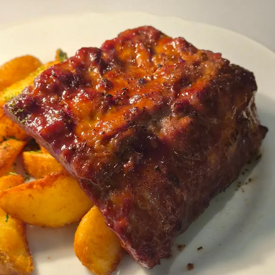Half-size signature BBQ pork ribs